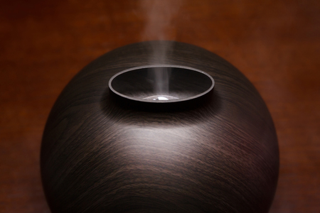Spa Electric Aroma Diffuser with Wood Finishの写真素材