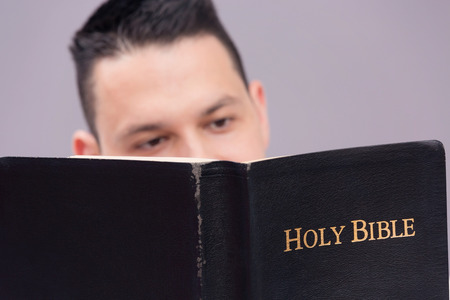 Adult Male Studying the Word of God