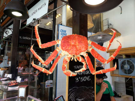 Madrid, Spain 07.10. 2017: The Market of San Miguel is a covered food market and it is the most popular market among tourists since it is located in the centre of Madridのeditorial素材
