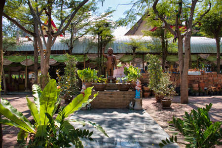 Ko Kret, Thailand 01.04.2020: Interior and exterior of the Rongsi Studio Cafe Restaurant and Homestay at Ko Kret islandのeditorial素材