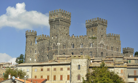 The Castle of Torre Alfina town near Viterbo Italyのeditorial素材