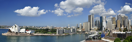 Panoramic view of Sidney city and opera houseのeditorial素材