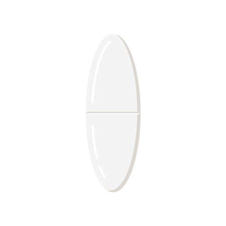 Pill medicine icon isolated on white background.のイラスト素材