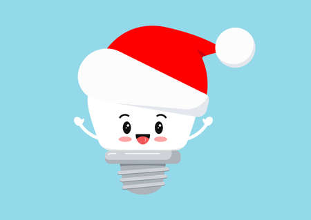 Christmas implant tooth in Santa Claus hat icon isolated on background.のイラスト素材