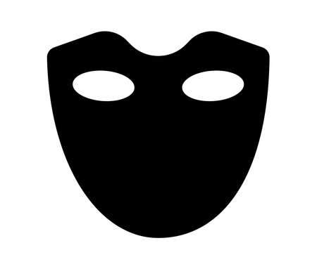 Mask superhero or bandit villain vector icon illustration.のイラスト素材