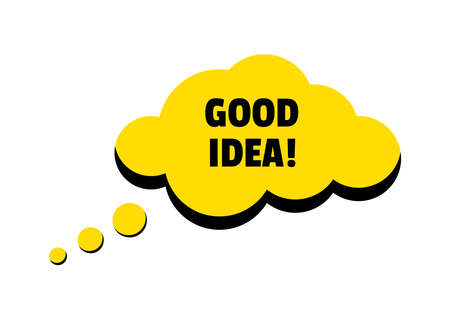 Good idea on speach bubble vector iconのイラスト素材