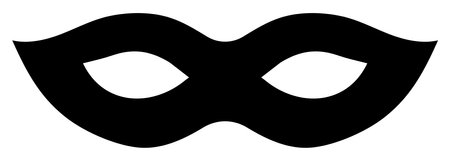 Mask superhero carnival or halloween vector icon.のイラスト素材