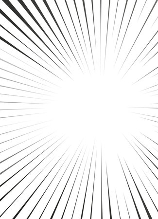 Manga radial speed lines for comic effect frame or splash and explosion.のイラスト素材