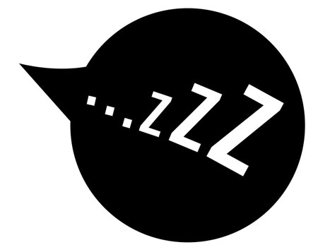Zzz sleep snore text vector black icon.のイラスト素材