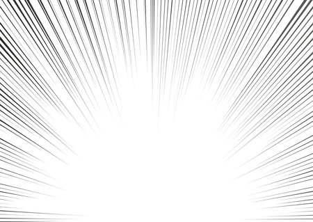 Manga focus speed lines for comic effect.のイラスト素材