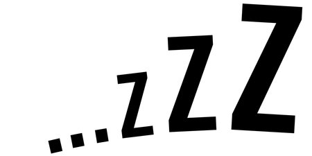 Zzz sleep snore text vector icon for comicsのイラスト素材