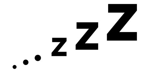 Zzz sleep snore text vector icon for comicsのイラスト素材