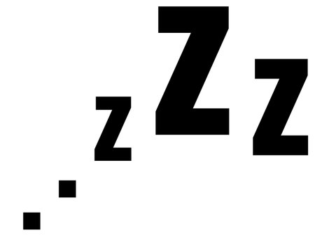 Zzz sleep snore text vector icon isolated on white background.のイラスト素材