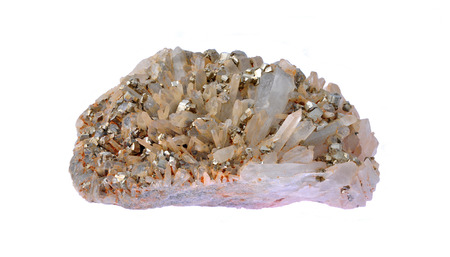Quartz crystals beautiful pyrite cubes