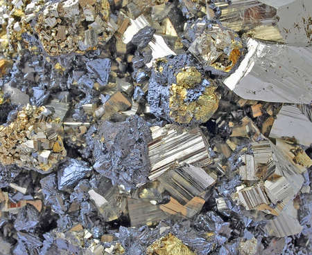 Pyrite, beautiful single large cubesの写真素材
