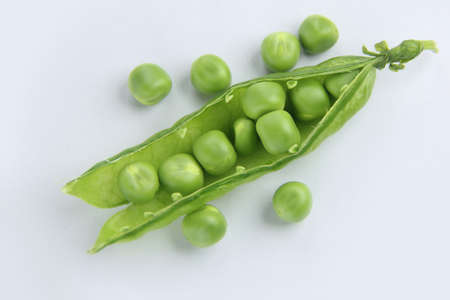 Fresh Peas Isolated On White Background