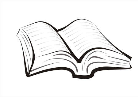 book concept isolated illustrationのイラスト素材