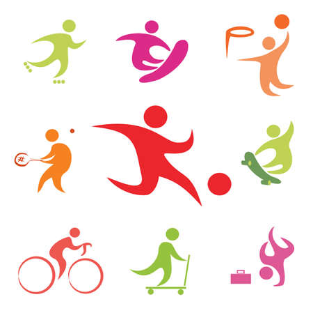  street sport icons collectionのイラスト素材