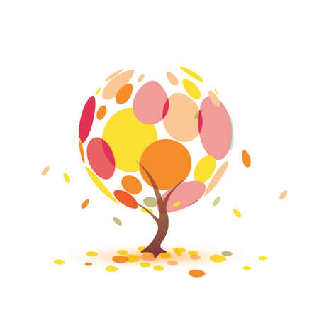 autumn treeのイラスト素材