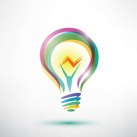 light bulb outlined vector symbolのイラスト素材