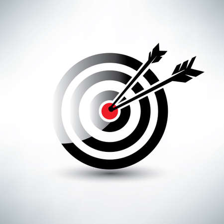 target symbol, business icon conceptのイラスト素材