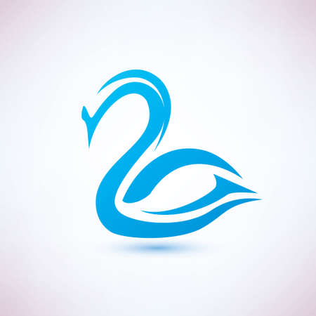 swan vector symbol, beauty concept iconのイラスト素材