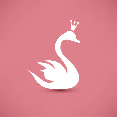 swan symbolのイラスト素材