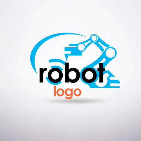 Robotic hand stylized icon template.のイラスト素材