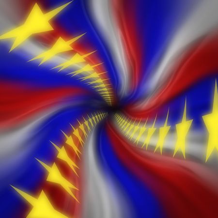 American patriotic vortex with gold stars flowingの写真素材