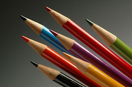 Color art pencils for drawingの写真素材