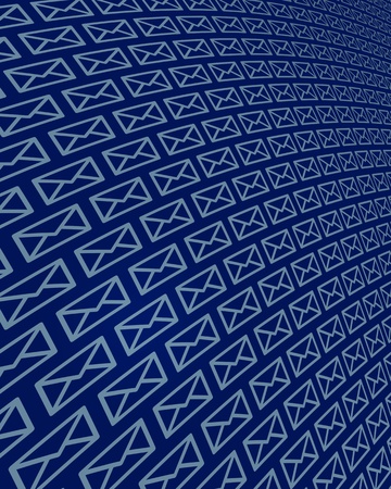 A field of Internet email iconsの写真素材