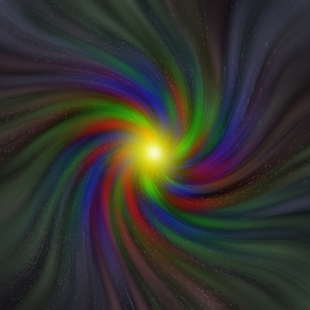 Swirling vortex of colors with varying saturationの写真素材