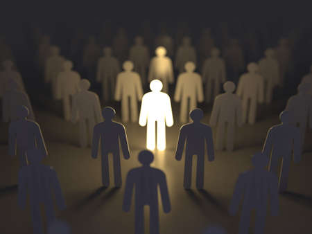 Unique luminous man