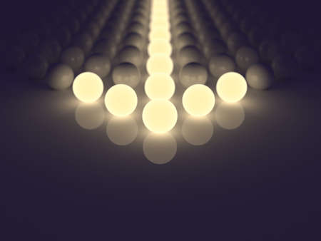 Luminescent arrowの写真素材