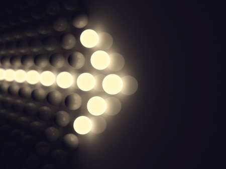 Luminescent arrowの写真素材