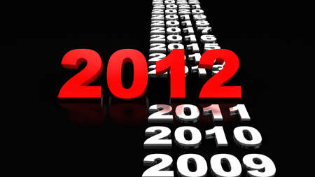 New Year 2012. 3d illustration