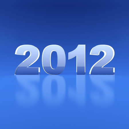 New Year 2012. 3d illustration