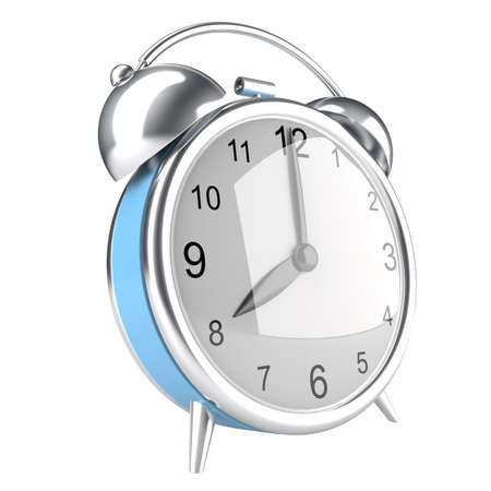 Alarm clock. 3d isolated on white background