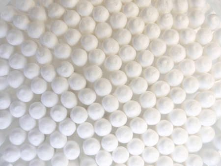 Collection of Cotton swabs, close up の写真素材