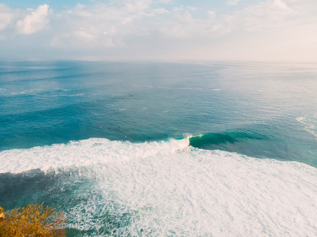 Aerial view of the ocean wave.