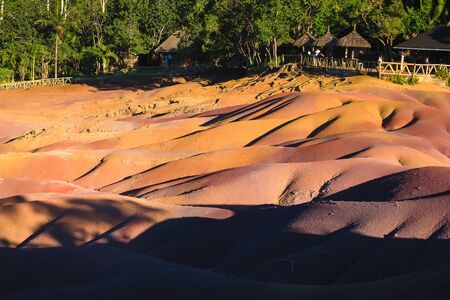 Seven Coloured Earth in Chamarel National park, Mauritius island