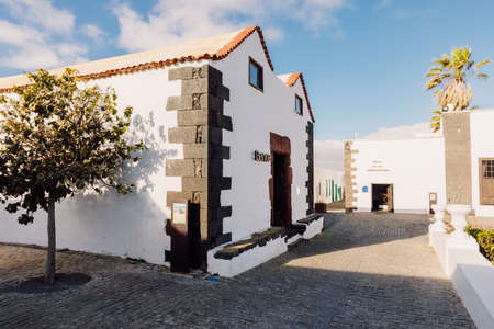 Teguise, Lanzarote, Spain - April 04, 2020. The old architecture of city of Teguiseのeditorial素材