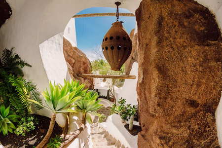 July 29, 2020. Lanzarote, Spain. The Lagomar Museum, Omar Sharif houseのeditorial素材