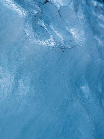 Glacier close up. Blue ice in mountains. Ice texturesの写真素材