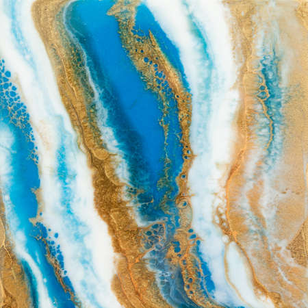 Resin art with mixing colors. Epoxy abstract background