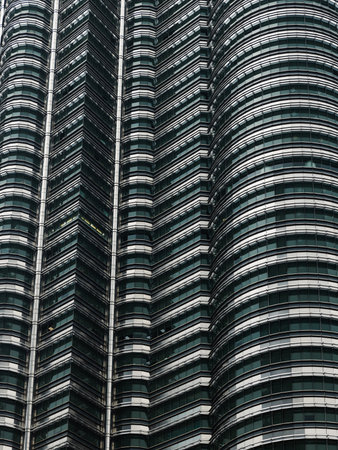 May 25, 2024. Kuala Lumpur, Malaysia. Petronas skyscrapers. Modern construction of Twin towers in KL...