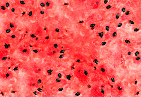 The texture of a Watermelon as a food background.の写真素材