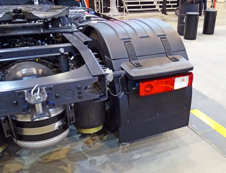 Rear of a truck with modern LED rear light
