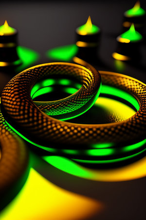 3D rendering of abstract technology concept background ready for banner design.の写真素材