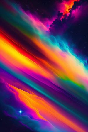 Colorful abstract background with space for your text, 3D illustration